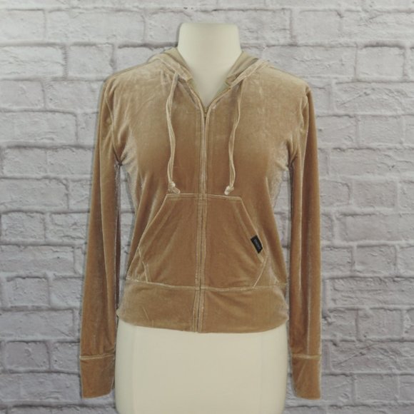 Vintage y2k Dkny Deadstock Velour Zip Track Jacket - Picture 1 of 9
